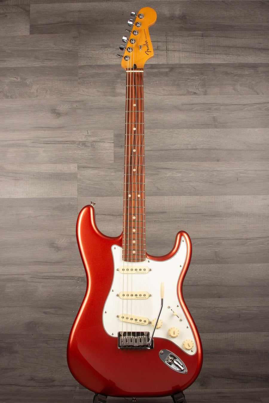 USED Fender Player Plus Stratocaster - Aged Candy Apple Red