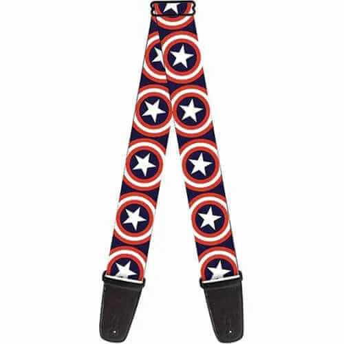 Buckle Down Captain America Sheild Guitar Strap