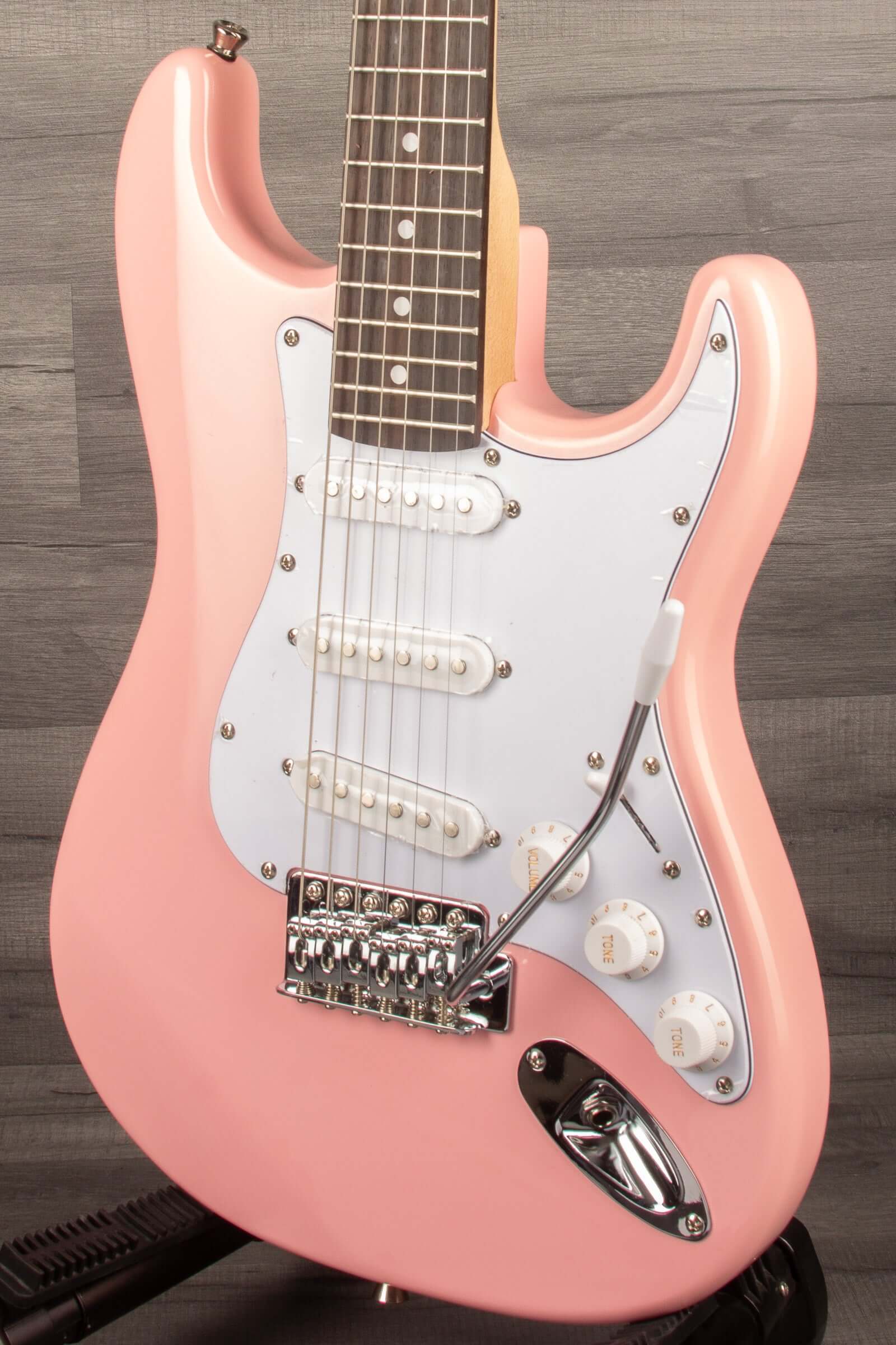 Aria STG Mini Electric Guitar - Pink