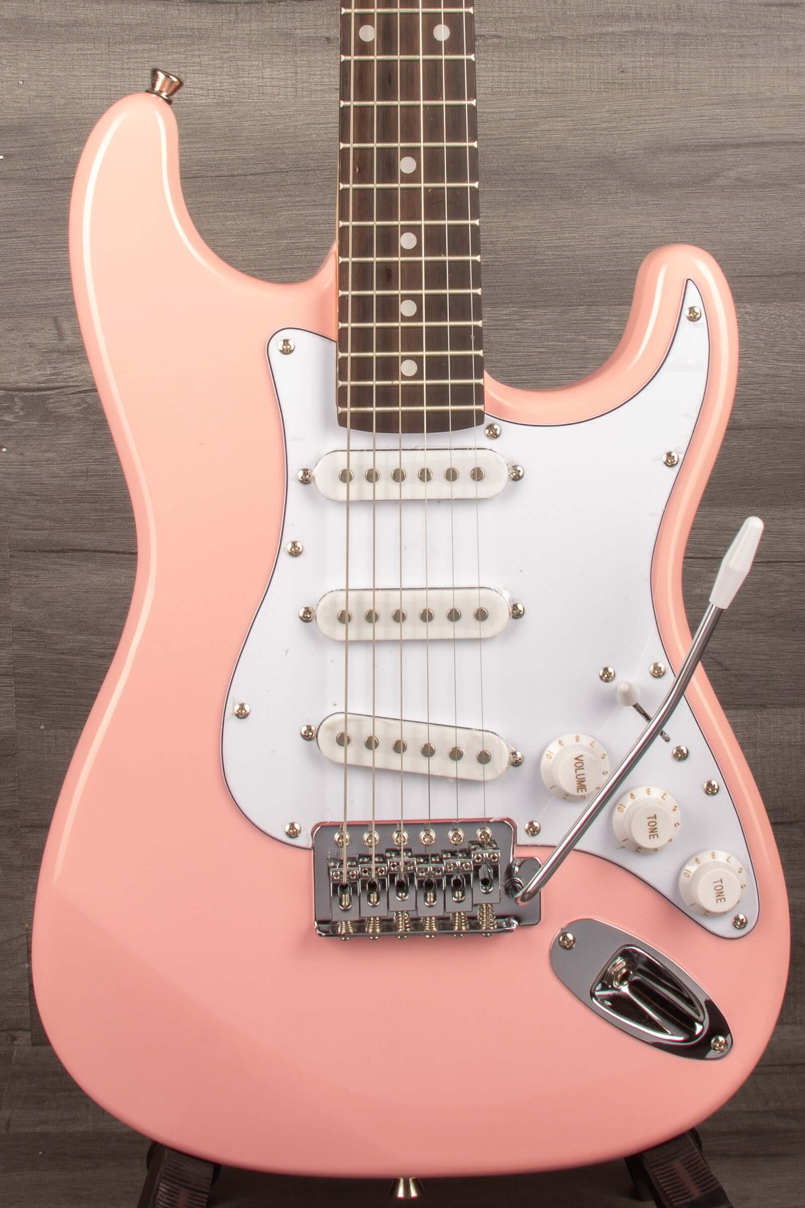 Aria STG Mini Electric Guitar - Pink