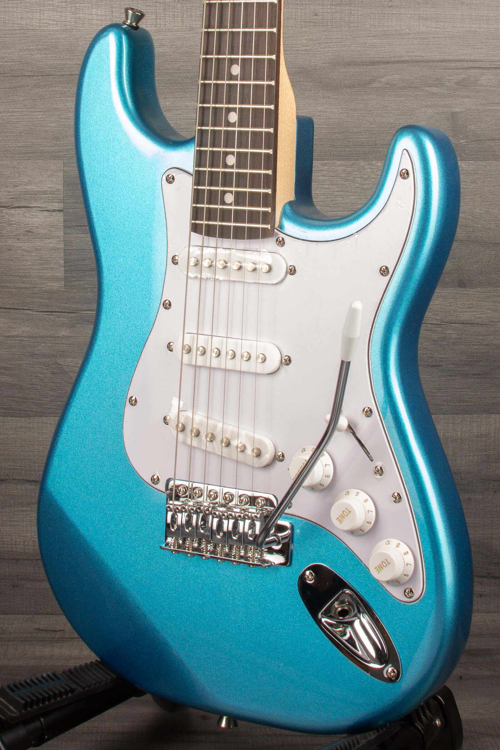 Aria STG Mini Electric Guitar - Metallic Blue