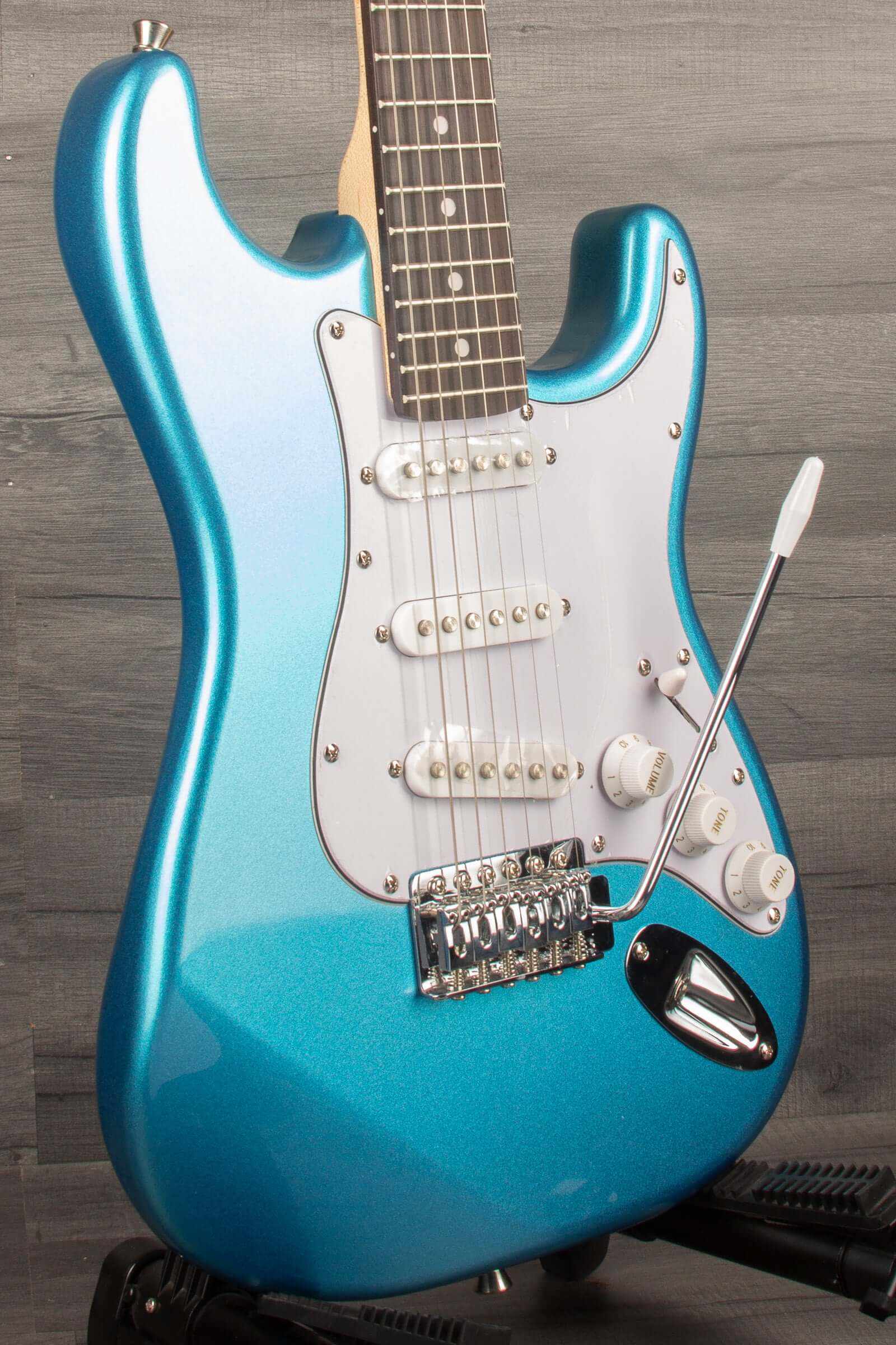 Aria STG Mini Electric Guitar - Metallic Blue