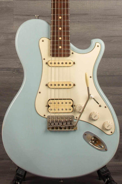 USED - Seth Baccus Guitars Shoreline HSS Electric Guitar - Daphne Blue Relic