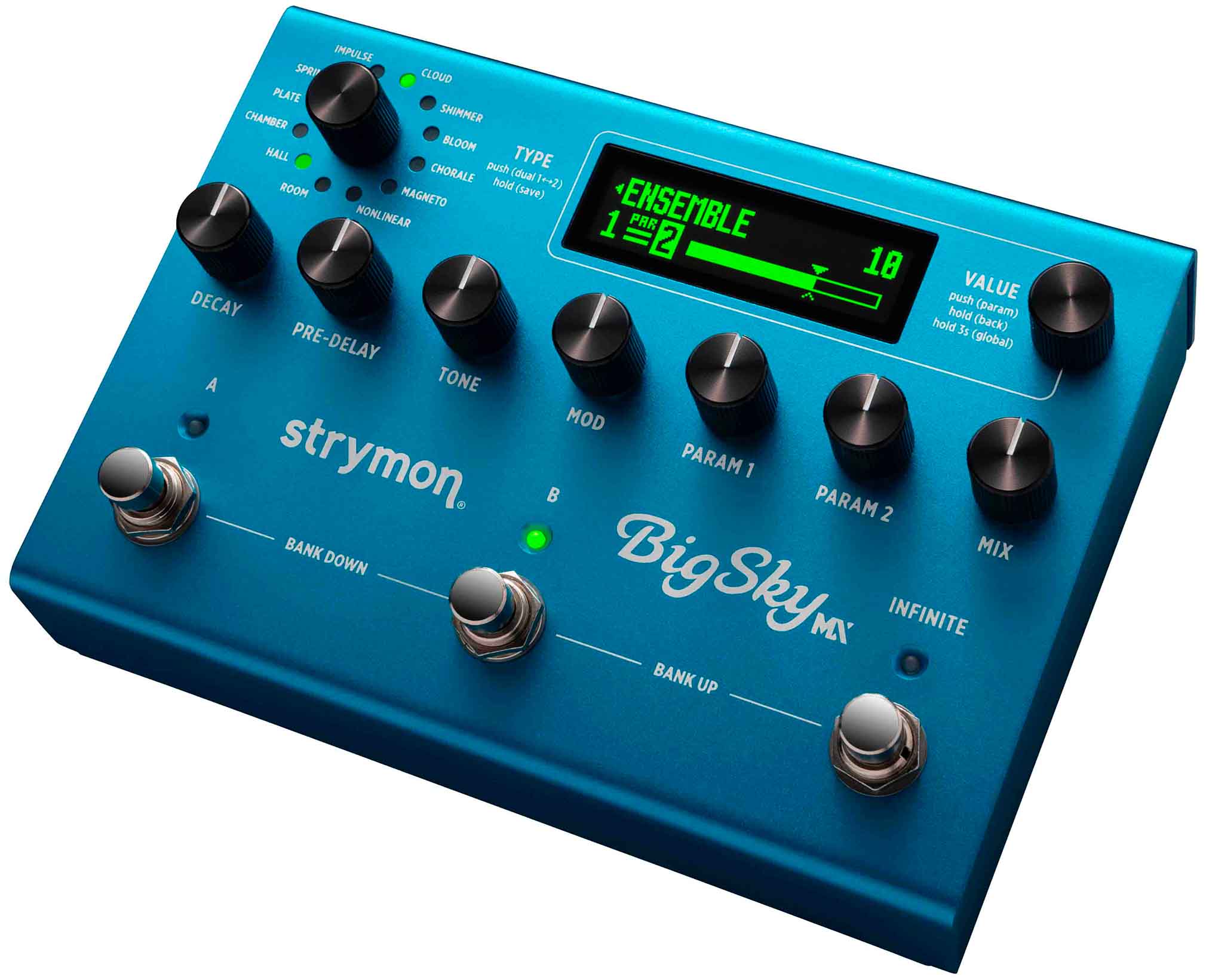 Strymon Big Sky MX Dual Reverb Effects Pedal