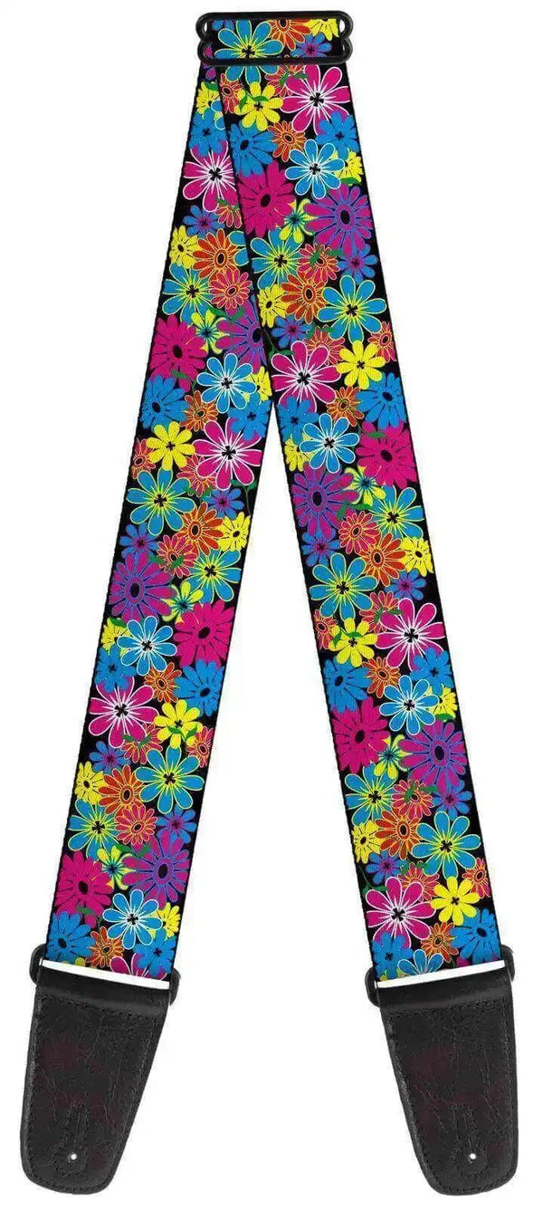 Buckle Down Flower Blossom Guitar Strap