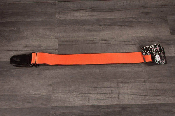 Buckle Down Neon Orange Guitar Strap