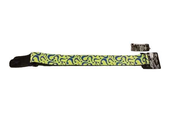 Buckle Down The Riddler Question Mark Guitar Strap
