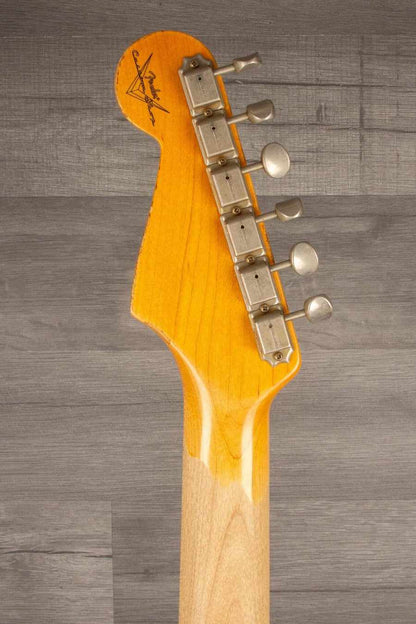 USED Fender Custom Shop '64 Stratocaster Heavy Relic Electric Guitar - Olympic White S#R97881