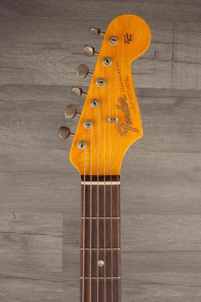 USED Fender Custom Shop '64 Stratocaster Heavy Relic Electric Guitar - Olympic White S#R97881
