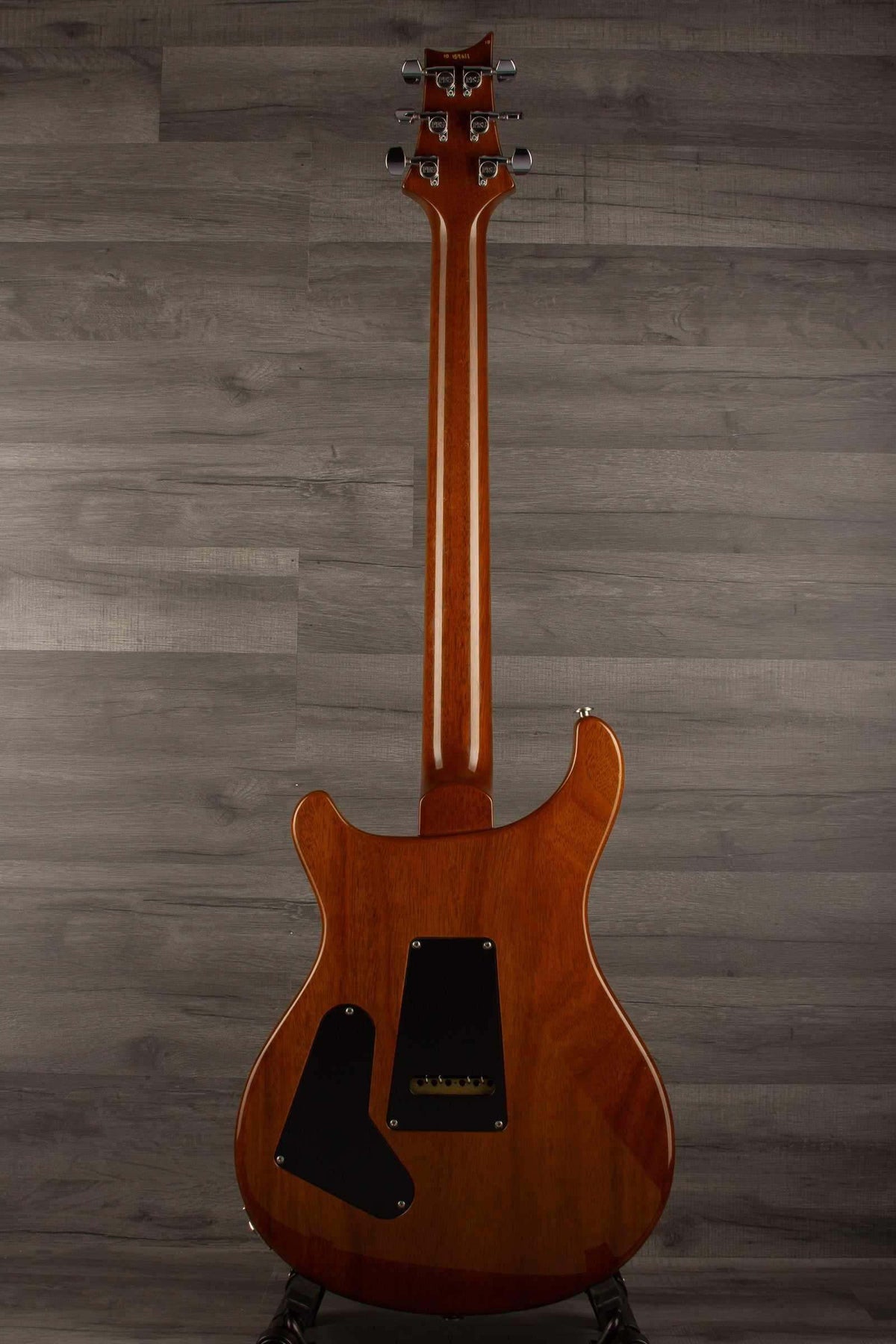 USED - PRS Custom 24 10 Top McCarty sunbuerst (player grade) 2011 back view showing mahogany body and neck.