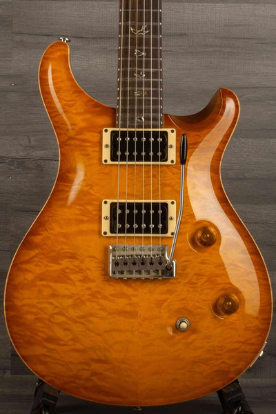 USED - PRS Custom 24 10 Top McCarty sunbuerst (player grade) 2011 with quilted maple finish and dual pickups.