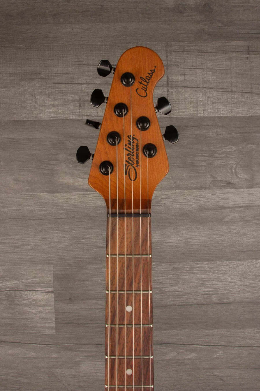USED Sterling by MusicMan Richardson 6 Cutlass Electric Guitar - Natural Poplar