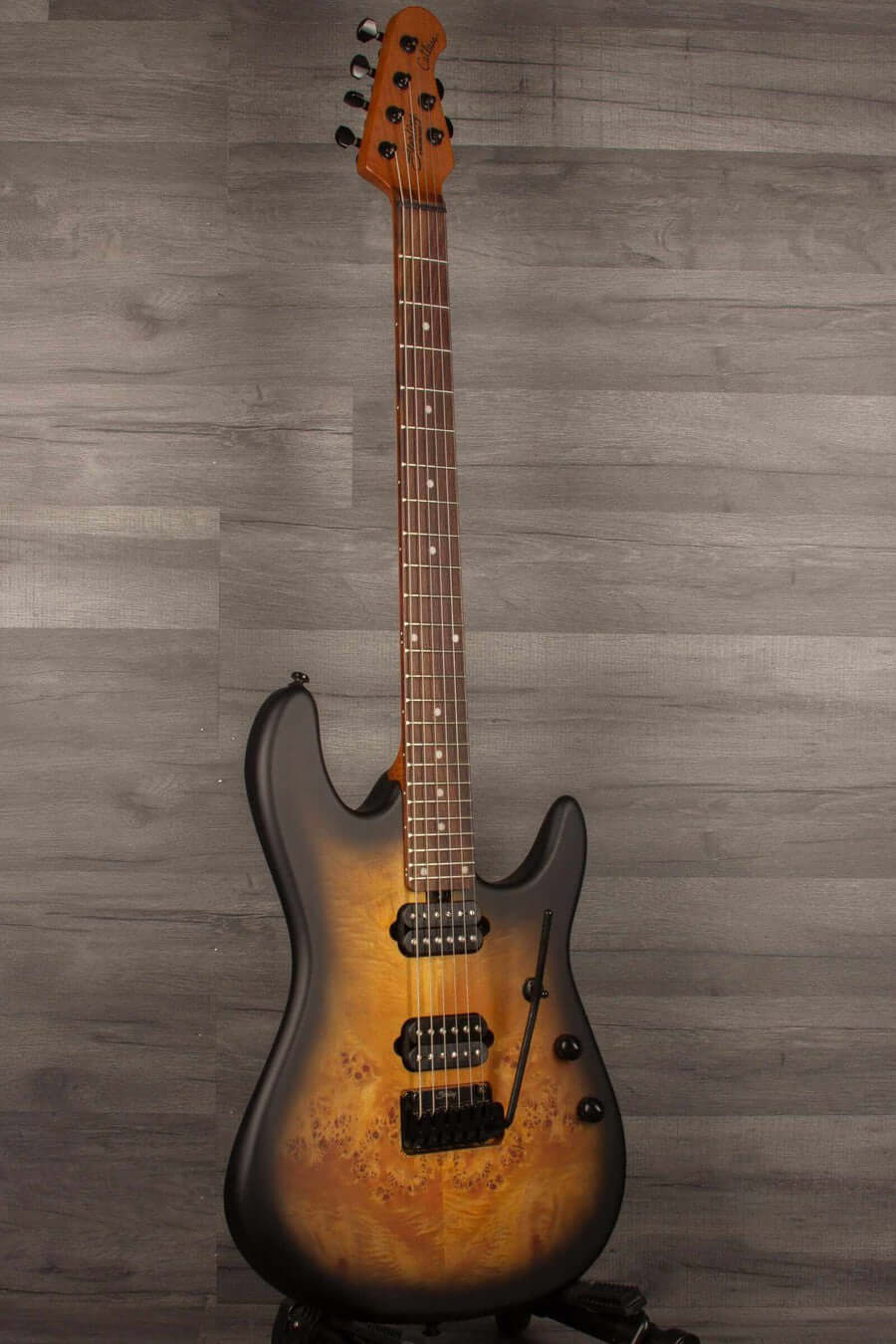 USED Sterling by MusicMan Richardson 6 Cutlass Electric Guitar - Natural Poplar