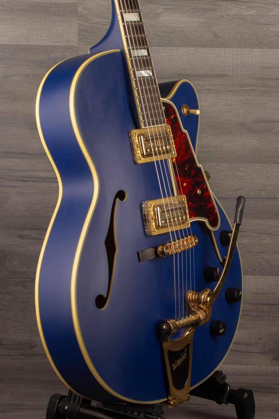 Used - D'Angelico Deluxe 175 Matte Royal Blue - MusicStreet