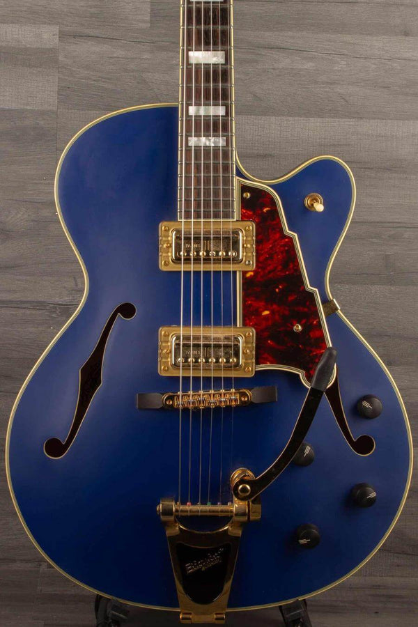 Used - D'Angelico Deluxe 175 Matte Royal Blue - MusicStreet