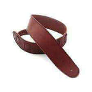 DSL SGE25-16-1 2.5″ Single Ply Guitar Strap - Tan/Black Stitch