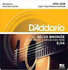 D'Addario EJ14 80/20 12-56 Bluegrass Acoustic Guitar Strings