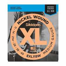 D'Addario EXL115W 11-49 Electric Guitar Strings