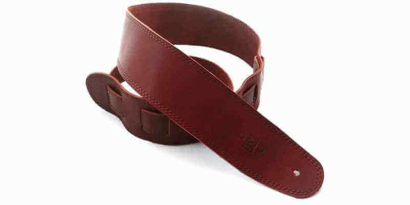 DSL SGE25-16-2 2.5″ Single Ply Guitar Strap - Tan/Brown Stitch
