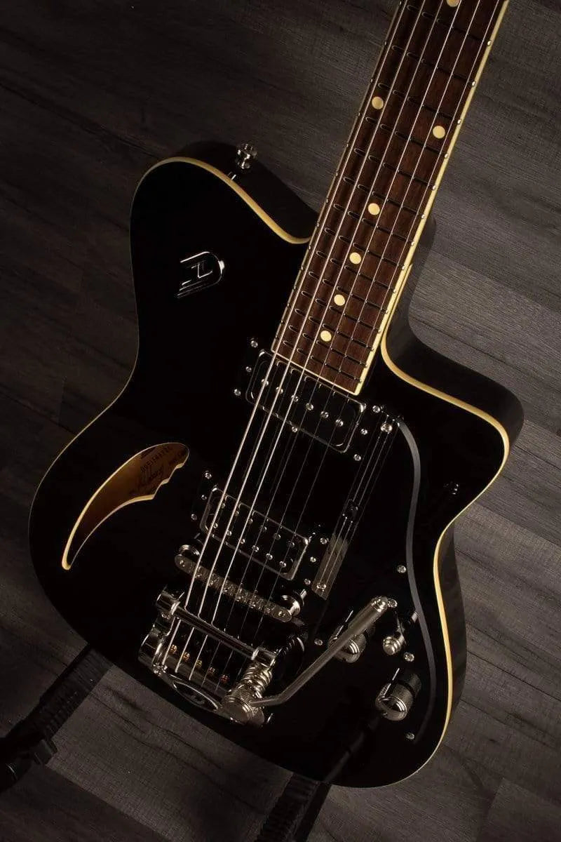 Duesenberg Caribou Electric Guitar - Black (With Hard Case)