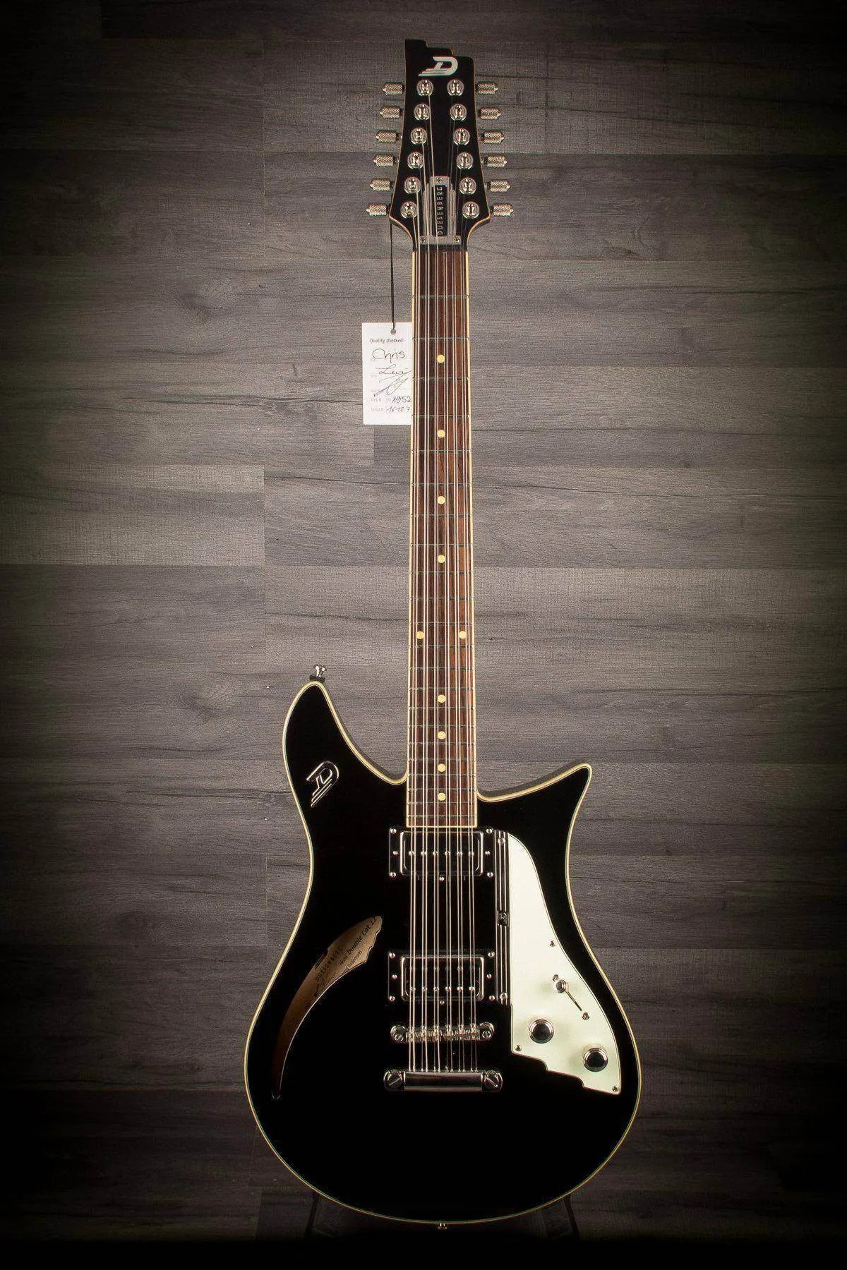 Duesenberg Doublecat 12 String Black inc Hard case