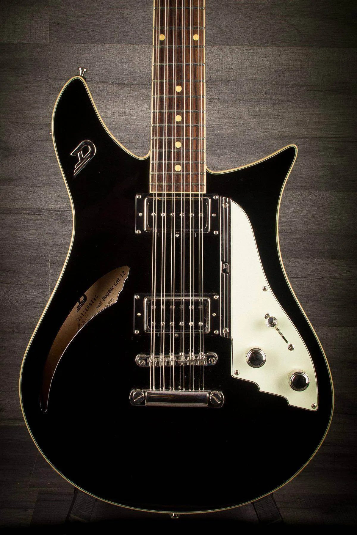 Duesenberg Doublecat 12 String Black inc Hard case