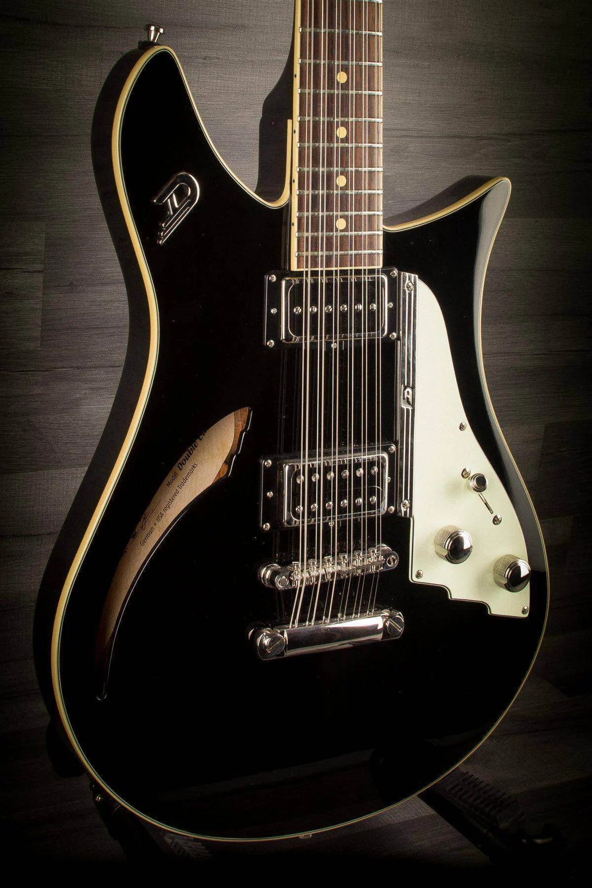 Duesenberg Doublecat 12 String Black inc Hard case