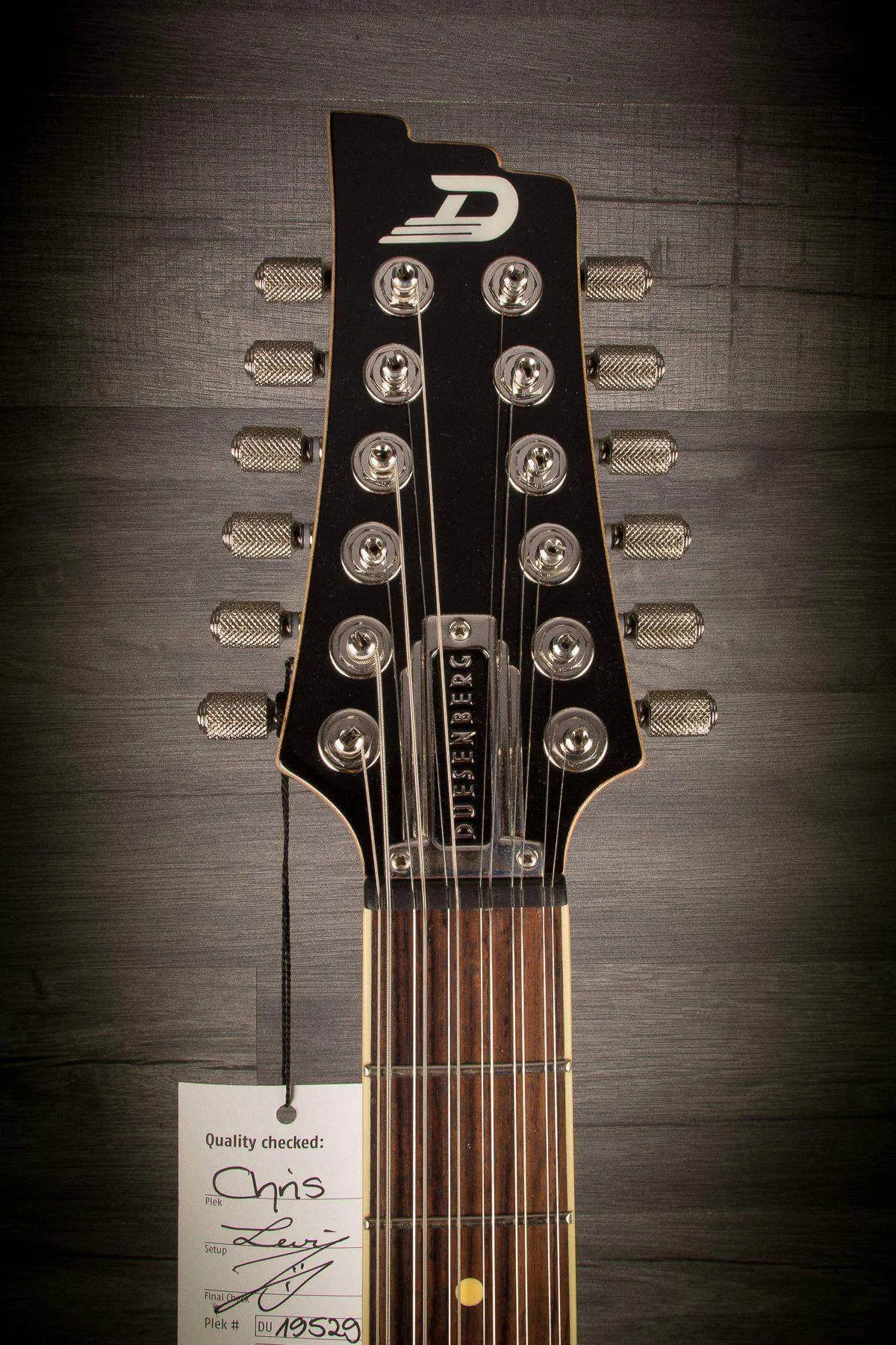 Duesenberg Doublecat 12 String Black inc Hard case