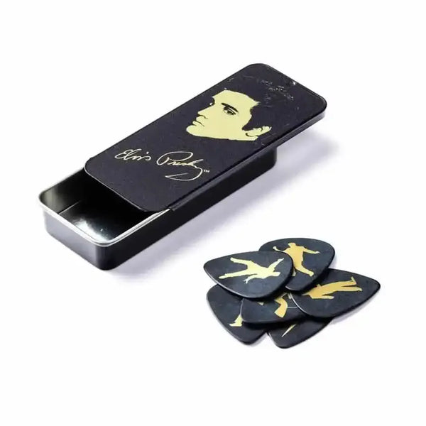 Dunlop – Elvis Presley – Portrait Pick Tin – 6 Picks – Medium Gauge - MusicStreet