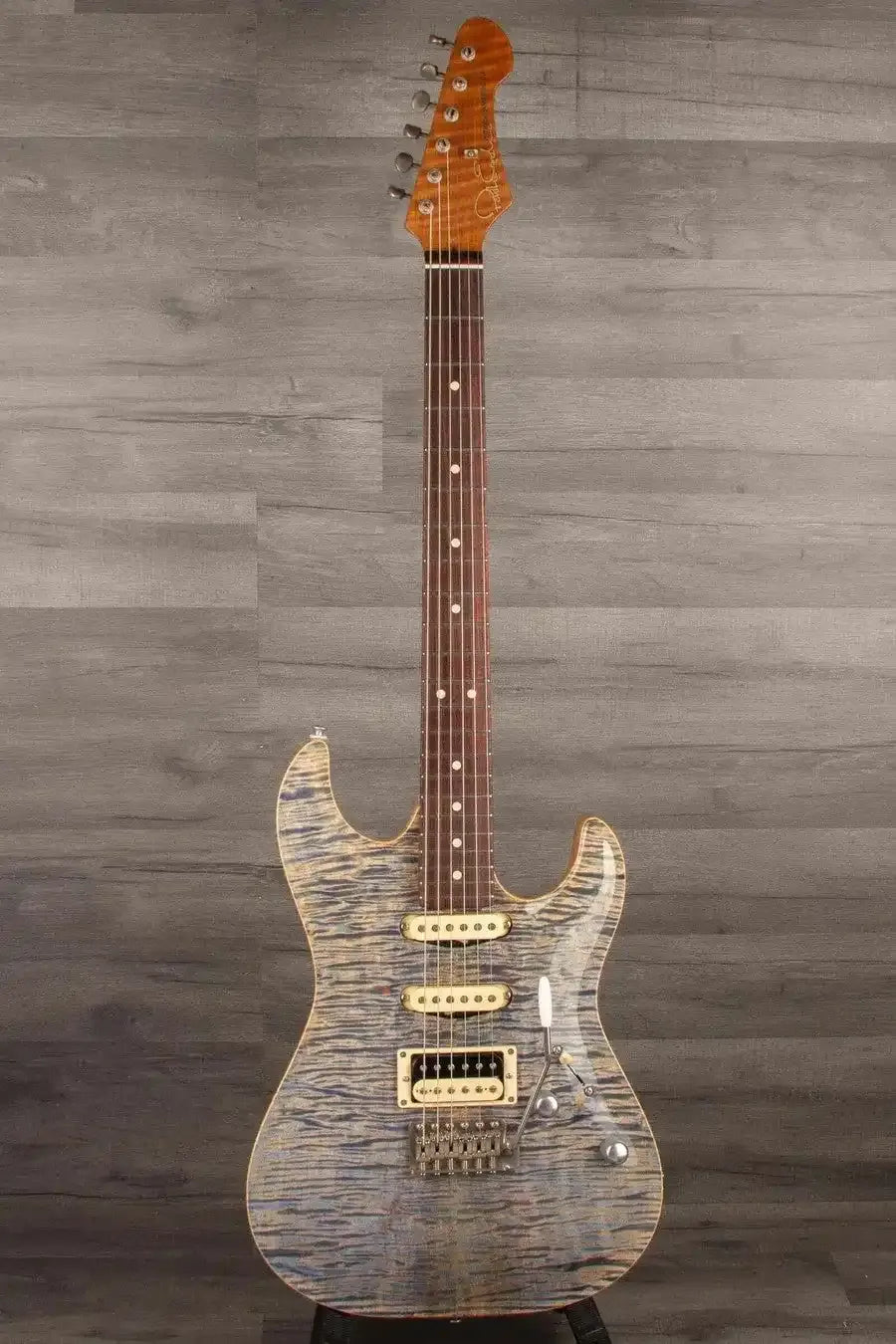 Patrick James Eggle '96 Carve Top Electric Guitar - Threadbear Denim