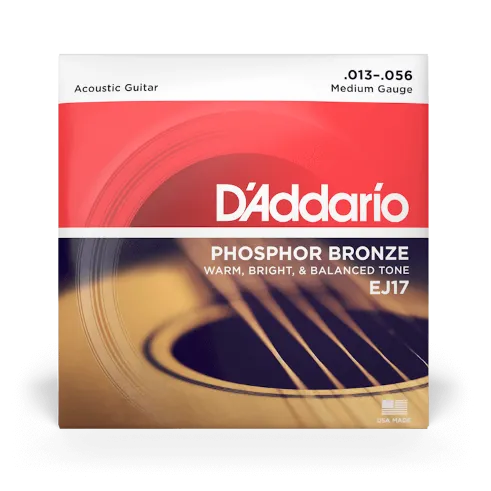D'Addario EJ17 Phosphor Bronze 13-56 Acoustic Guitar Strings