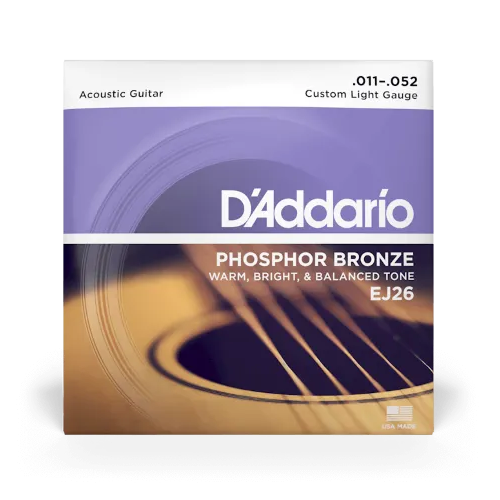 D'Addario EJ26 Phosphor Bronze 11-52 Acoustic Guitar Strings