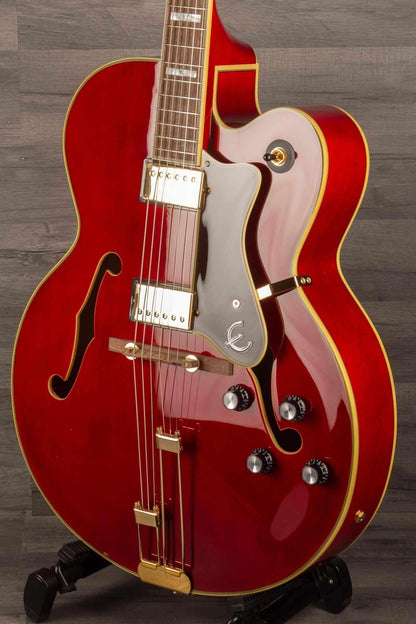 Epiphone Broadway Electric Guitar - Wine Red, Includes Premium Gig Bag