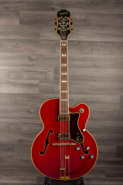 Epiphone Broadway Electric Guitar - Wine Red, Includes Premium Gig Bag