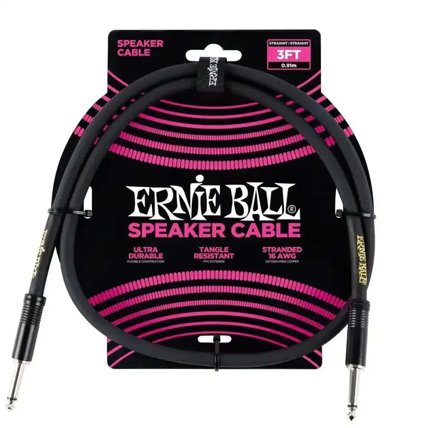 Ernie Ball 3 Ft Straight / Straight Speaker Cable