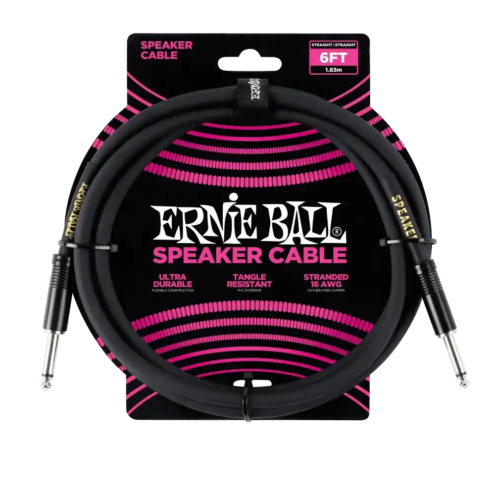 Ernie Ball 6 Ft Straight / Straight Speaker Cable