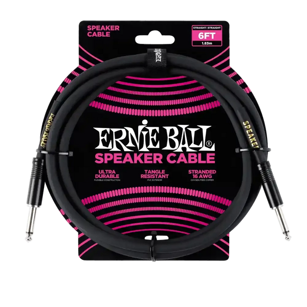 Ernie Ball 6 Ft Straight / Straight Speaker Cable