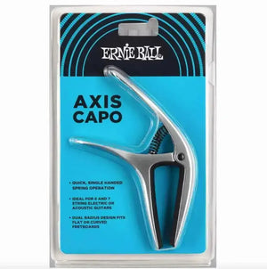 Ernie Ball Axis Capo - Silver - Set Up by MusicStreet