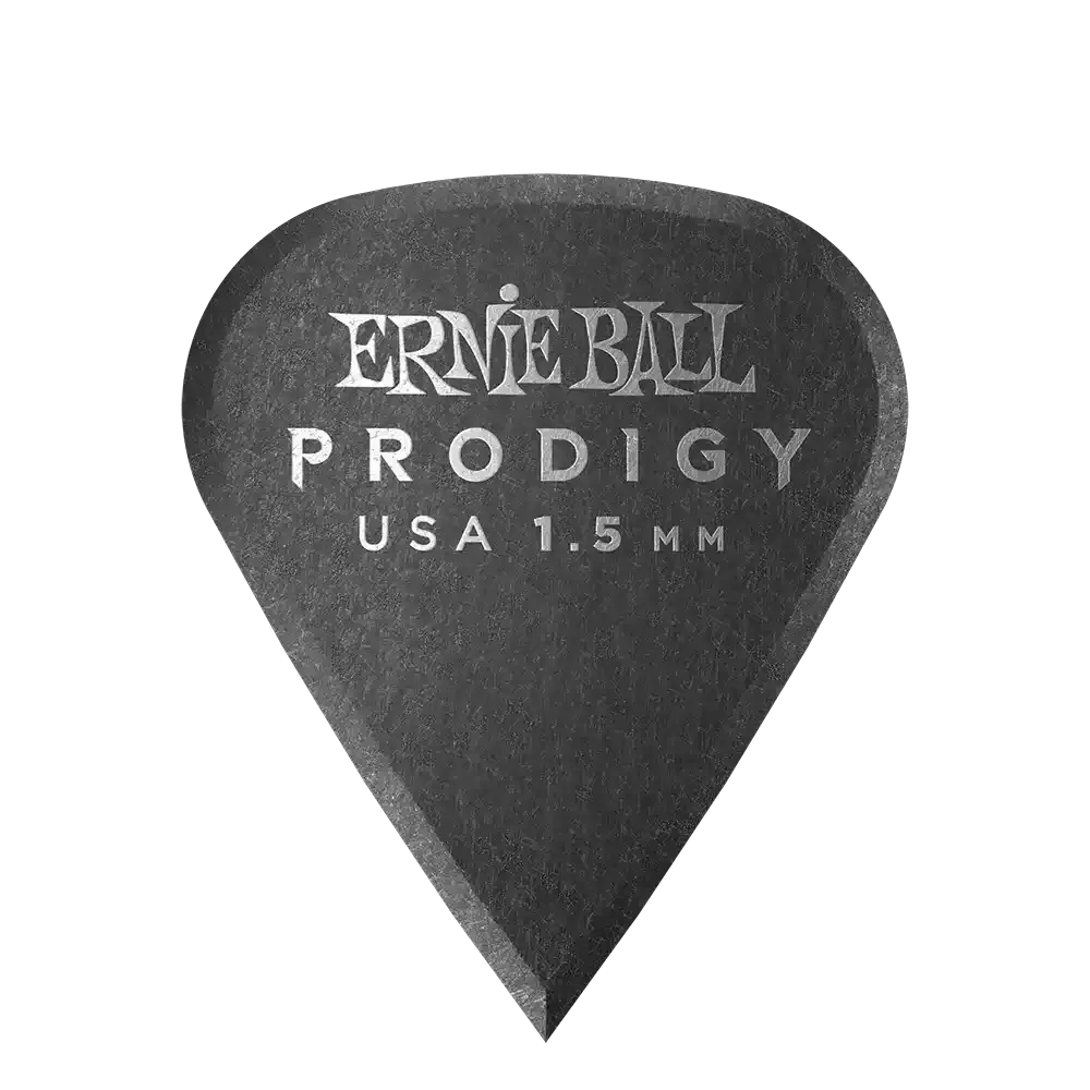 Ernie Ball 1.5mm Black Sharp Prodigy Picks 6-Pack