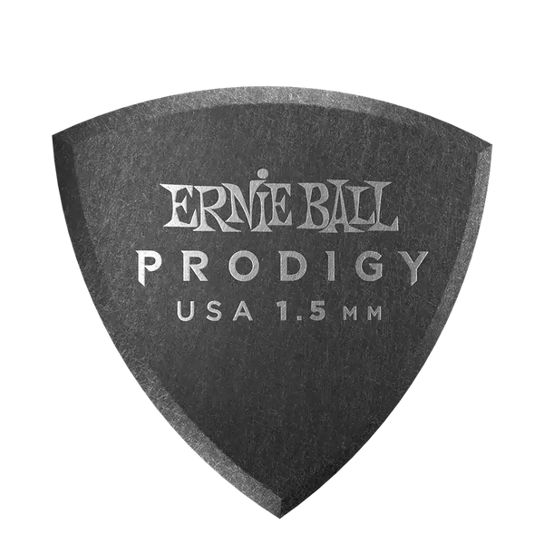 Ernie Ball 1.5mm Black Shield Prodigy Picks 6-Pack