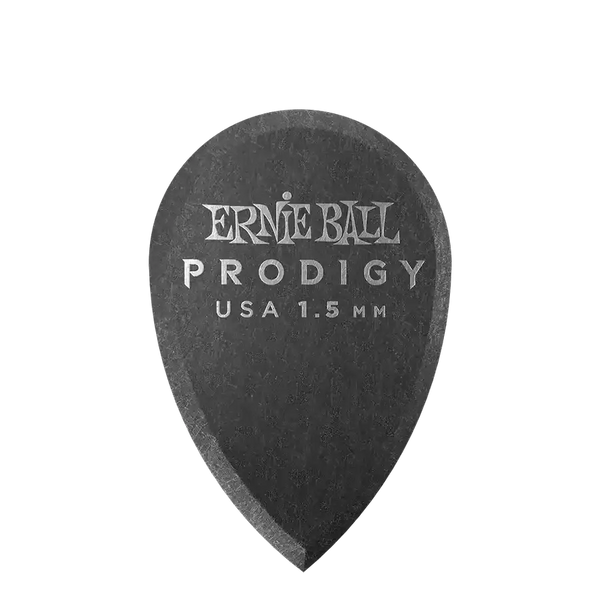 Ernie Ball 1.5mm Black Teardrop Prodigy Picks 6-Pack