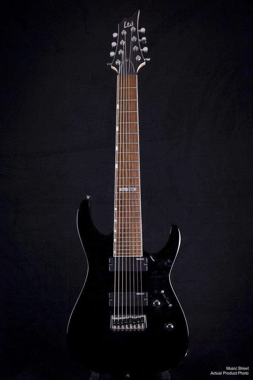 USED - Esp Ltd - H208 8 String Electric Guitar (Black)
