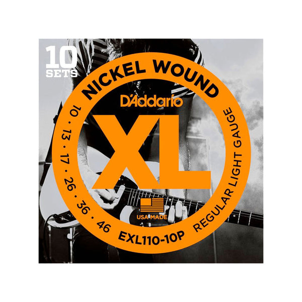 D'Addario EXL110-10P 10-46 Electric Guitar Strings 10 Pack