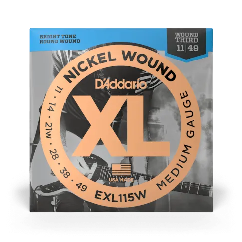D'Addario EXL115W 11-49 Electric Guitar Strings