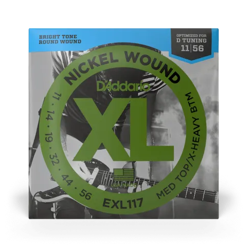 D'Addario EXL117 11-56 Electric Guitar Strings