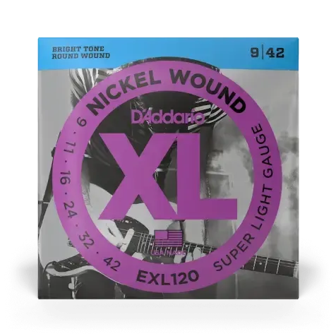 D'Addario EXL120 9-42 Electric Guitar Strings
