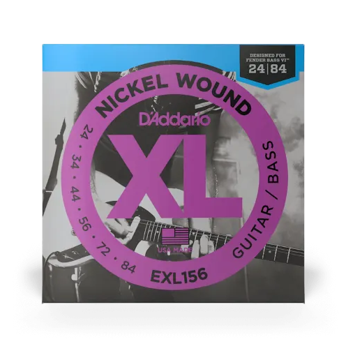 D'Addario EXL156 Nickel Wound 24-84 Fender Bass VI Strings