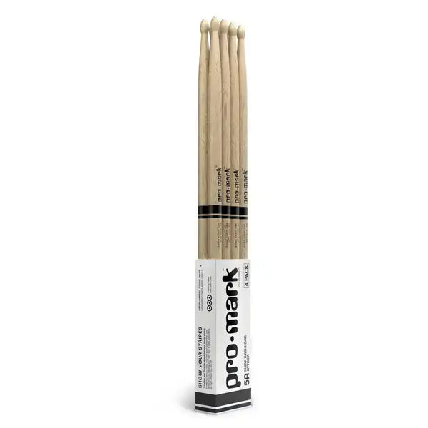 ProMark Classic Attack 5A Shira Kashi Oak Drumstick, Oval Wood Tip, 4-Pack - MusicStreet