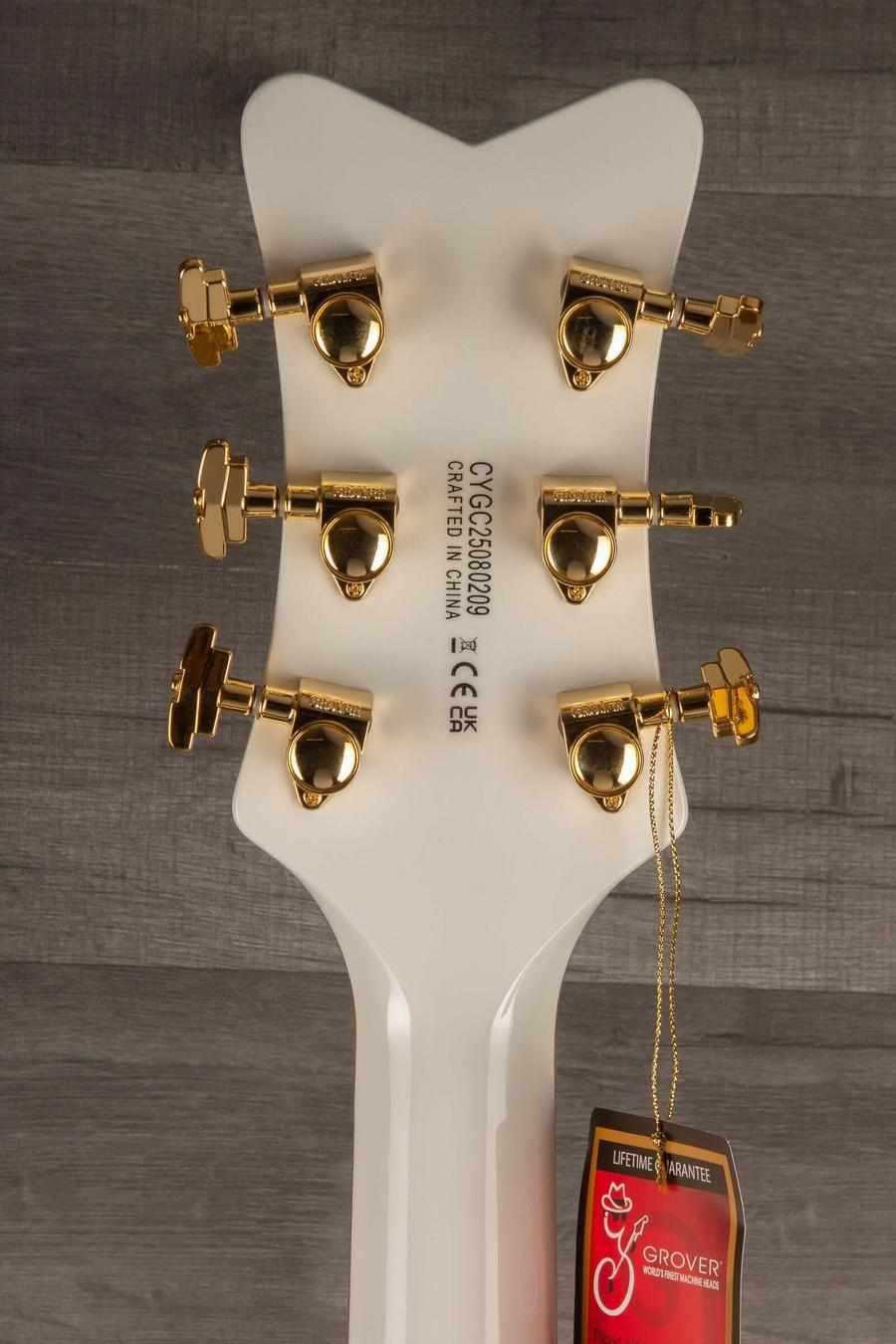 Gretsch Synchromatic™ Falcon™ Hollow Body Single-Cut with Bigsby®, Ebony Fingerboard, Snowcrest White - MusicStreet