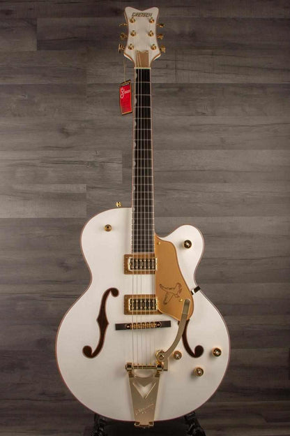 Gretsch Synchromatic™ Falcon™ Hollow Body Single-Cut with Bigsby®, Ebony Fingerboard, Snowcrest White